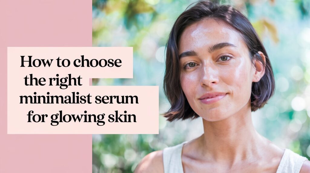 minimalist serum for glowing skin